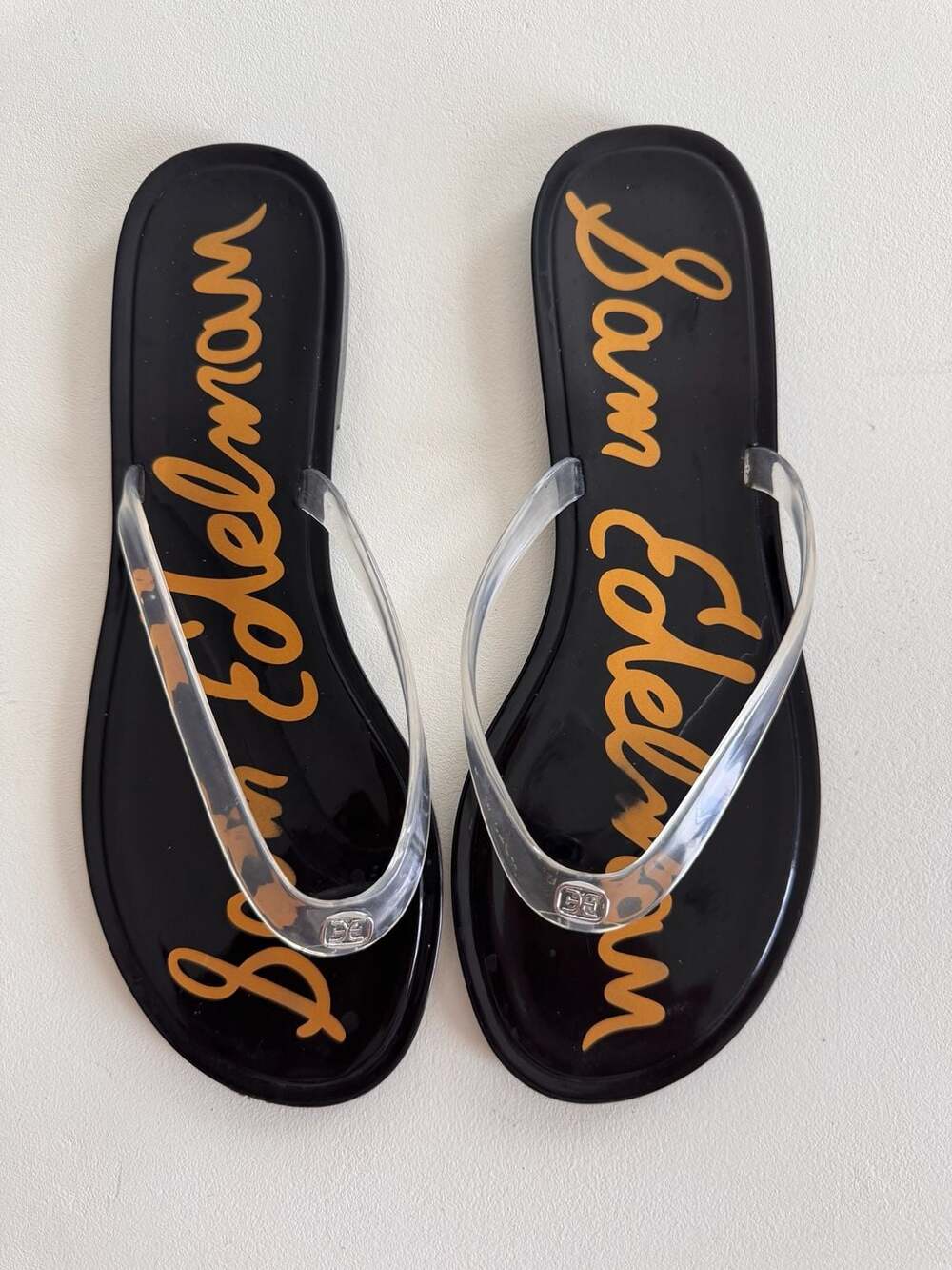 Sam Edelman Dean Jelly Flip Flop Size 8 Black